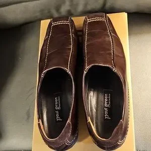 Mens Paul Green Minimalist Taupe Lug Sole Slip On Loafers Size 7 Carmel Loafer – Paulgreenshoes.com main image 3